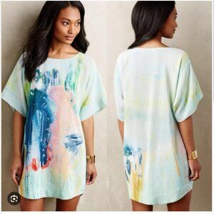 Maeve Painted Silk Tunic/Mini Dress